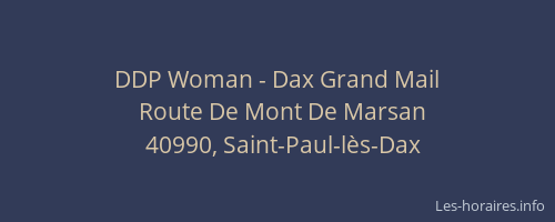 DDP Woman - Dax Grand Mail