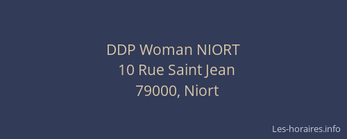 DDP Woman NIORT