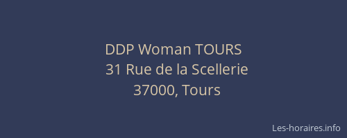 DDP Woman TOURS