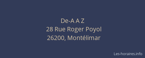 De-A A Z