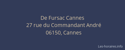 De Fursac Cannes