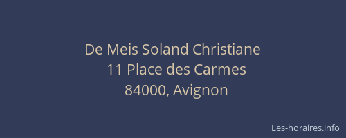 De Meis Soland Christiane