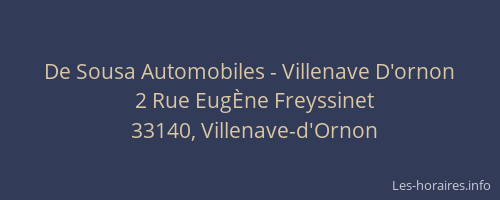 De Sousa Automobiles - Villenave D'ornon