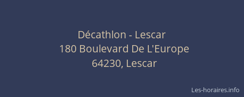 Décathlon - Lescar