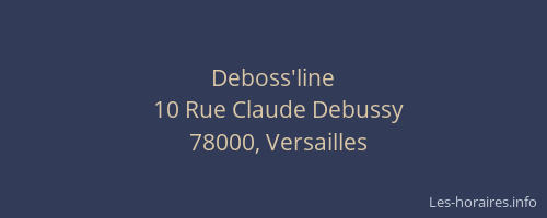 Deboss'line