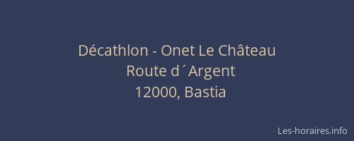 Décathlon - Onet Le Château