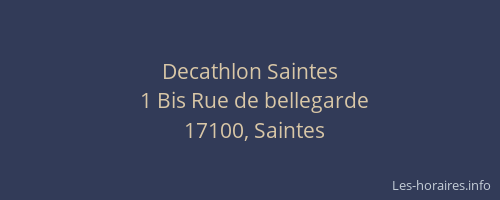 Decathlon Saintes