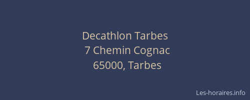 Decathlon Tarbes