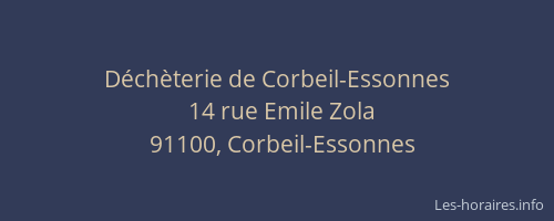 Déchèterie de Corbeil-Essonnes