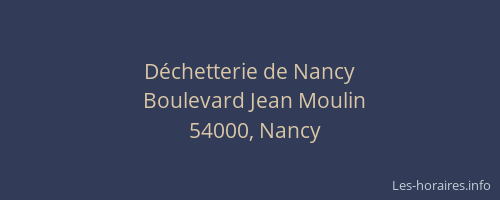Déchetterie de Nancy
