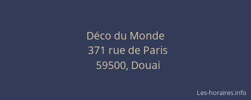 Déco du Monde