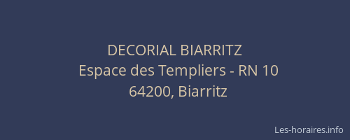 DECORIAL BIARRITZ