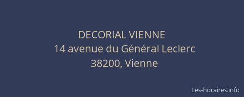 DECORIAL VIENNE