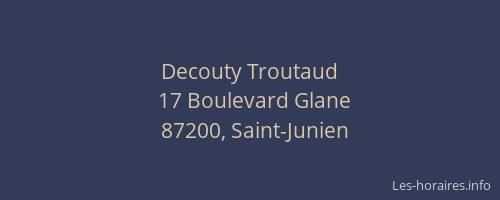 Decouty Troutaud