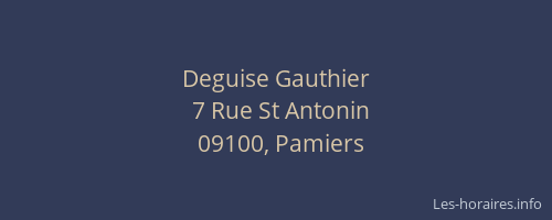 Deguise Gauthier