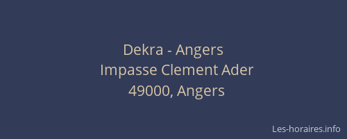 Dekra - Angers