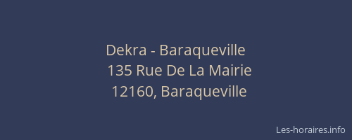 Dekra - Baraqueville