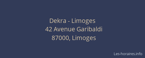 Dekra - Limoges