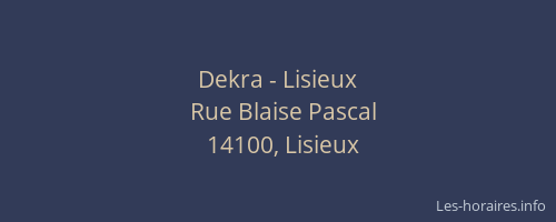 Dekra - Lisieux