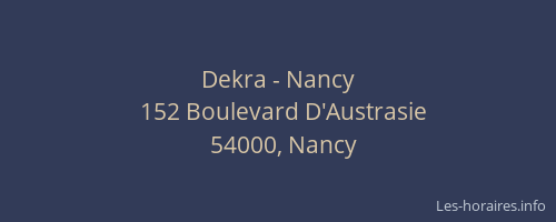 Dekra - Nancy