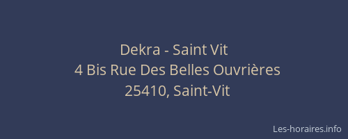 Dekra - Saint Vit