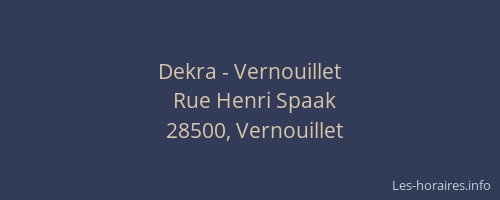 Dekra - Vernouillet