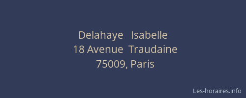 Delahaye   Isabelle