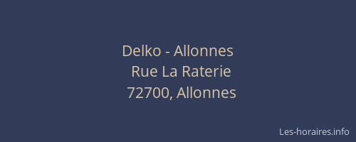 Delko - Allonnes