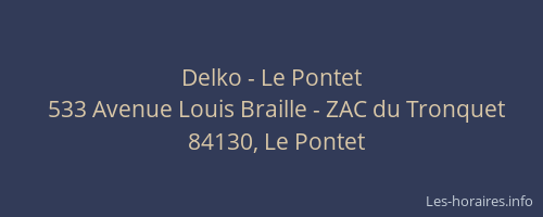 Delko - Le Pontet