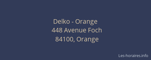 Delko - Orange