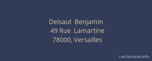 Delsaut  Benjamin