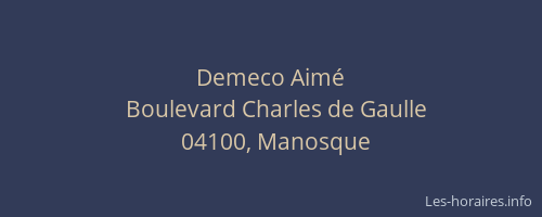 Demeco Aimé