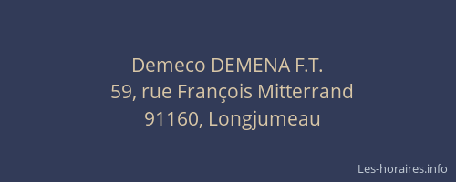 Demeco DEMENA F.T.