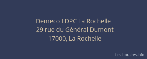 Demeco LDPC La Rochelle