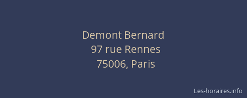 Demont Bernard