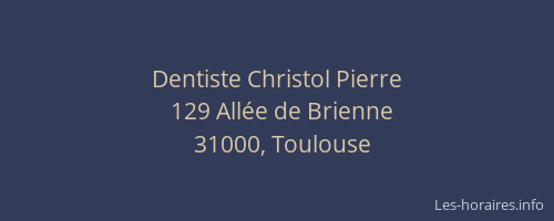 Dentiste Christol Pierre