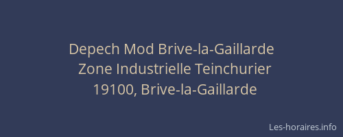 Depech Mod Brive-la-Gaillarde