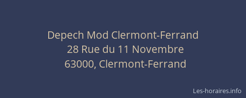 Depech Mod Clermont-Ferrand