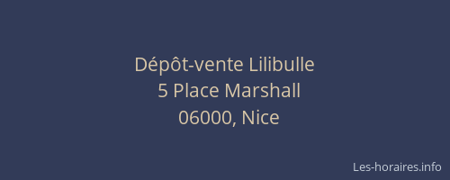 Dépôt-vente Lilibulle