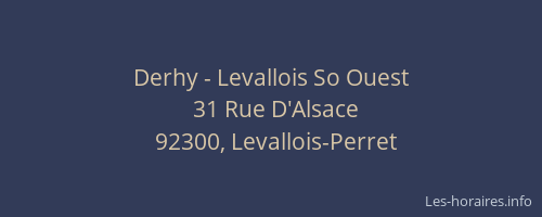 Derhy - Levallois So Ouest