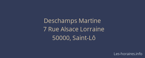 Deschamps Martine