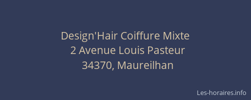 Design'Hair Coiffure Mixte