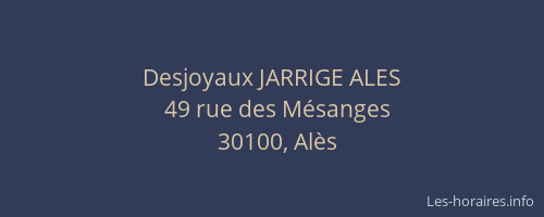 Desjoyaux JARRIGE ALES