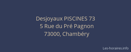 Desjoyaux PISCINES 73