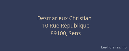 Desmarieux Christian