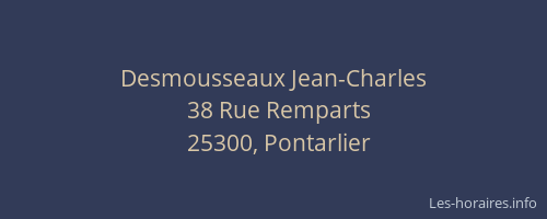 Desmousseaux Jean-Charles