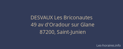 DESVAUX Les Briconautes