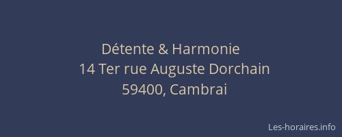 Détente & Harmonie