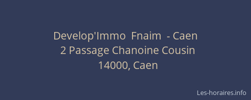Develop'Immo  Fnaim  - Caen