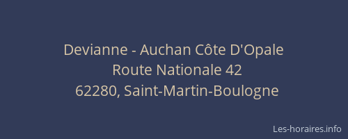 Devianne - Auchan Côte D'Opale